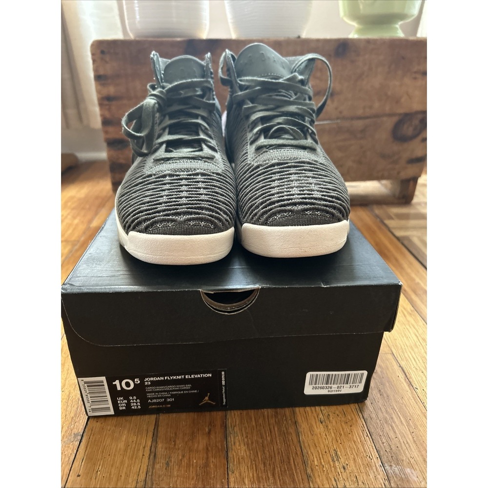 MENS AIR JORDAN FLYKNIT ELEVATION 23 'CARGO KHAKI' 10.5 (AJ8207-301)